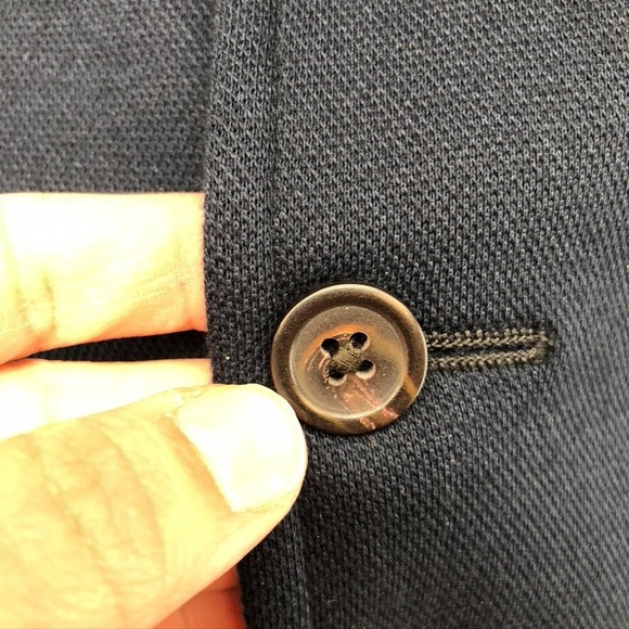 Polo Ralph Lauren Blazer Jacket Mens 42 Short Blue Business Minimalist Career - Picture 6 of 16